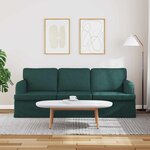 vidaXL Canapé Vert foncé 201 x 80 x 85 cm tissu