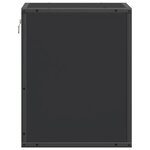 vidaXL Table de chevet murale noir 40x31x39 5 cm