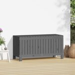 vidaXL Boîte de rangement de jardin Gris 108x42 5x54 cm Bois de pin