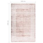vidaXL Tapis lavable antidérapant 160x230 cm beige