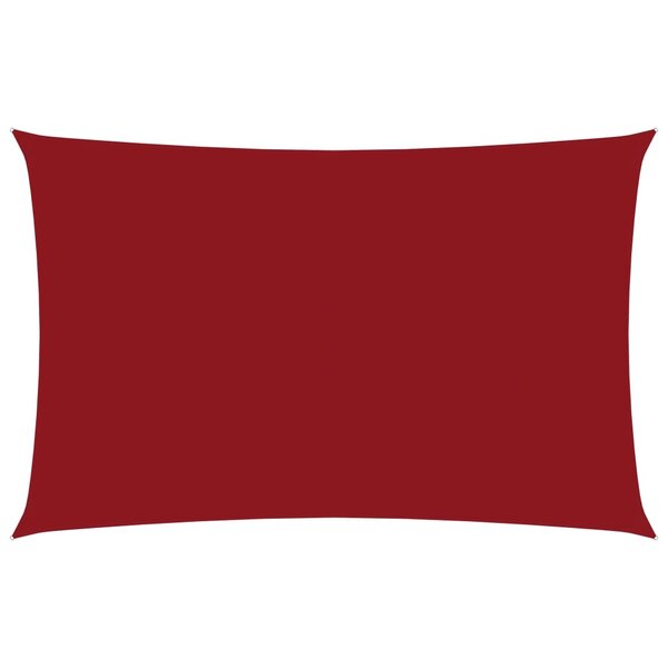 vidaXL Voile de parasol tissu oxford rectangulaire 2x4 5 m rouge
