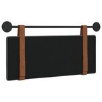 vidaXL Tête de lit suspendue Gris foncé PU antique