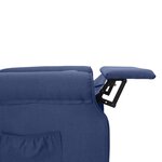 vidaXL Fauteuil inclinable Bleu Tissu