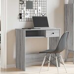 vidaXL Bureau sonoma gris 80x40x75 cm bois d'ingénierie