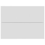 vidaXL Tables de chevet 2 Pièces Blanc 40x30x30 cm Bois d'ingénierie