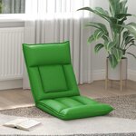 vidaXL Fauteuil de sol ajustable Gris Simili cuir