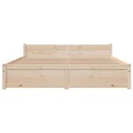 vidaXL Cadre de lit sans matelas bois massif 150x200 cm