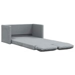 vidaXL Canapé-lit 2 en 1 gris clair 112x174x55 cm tissu