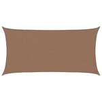 vidaXL Voile d'ombre 2 5 x 6 m HDPE Rectangulaire Taupe