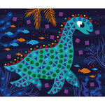 Jeu créatif - Tableaux mosaïques - Dinosaures - 8 modèles + mosaïques en mousse - Janod