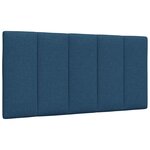 vidaXL Cadre de lit sans matelas bleu 100x200 cm tissu