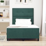 vidaXL Cadre de Lit Vert Foncé 120x200 cm en Velours