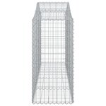 vidaXL Paniers à gabions arqués 5 Pièces 200x50x120/140 cm Fer galvanisé