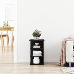 vidaXL Meuble d'appoint Noir 35 x 35 x 55 cm Bois d'ingénierie