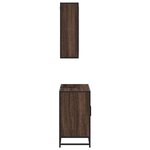 vidaXL Ensemble de meubles de salle de bain 2 Pièces Chêne marron