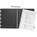 Cahier spirales rhodia exabook rechargeable a4+ 21 x29 7 cm perforé - grands carreaux - 160 pages
