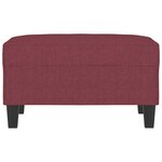 vidaXL Repose-pied Rouge bordeaux 70x55x41 cm Tissu