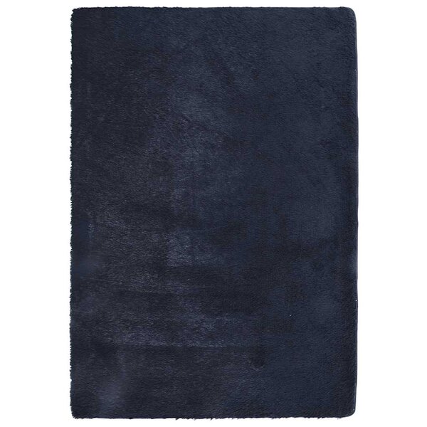 vidaXL Tapis shaggy à poils longs NAVARRA bleu marine 160x230 cm