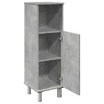 vidaXL Armoire de salle de bain Gris béton 30x30x95 cm Aggloméré