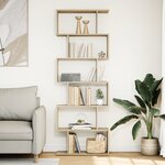 vidaXL Étagère séparatrice de pièce 6 niveaux chêne sonoma 70x24x193cm