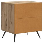 vidaXL Cabinet de chevet Chêne artisanal 43 x 34 5 x 47 5 cm