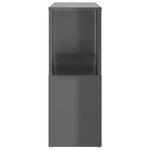 vidaXL Bibliothèque Gris brillant 60x24x63 cm bois d'ingénierie