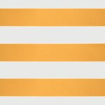 vidaXL Auvent rétractable jaune et blanc 3 5x2 5 m tissu et aluminium