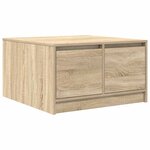 vidaXL Table basse avec tiroirs chêne sonoma 70 5x70x40 cm