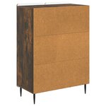 vidaXL Buffet Chêne fumé 66 x 34 5 x 92 cm Bois d'ingénierie