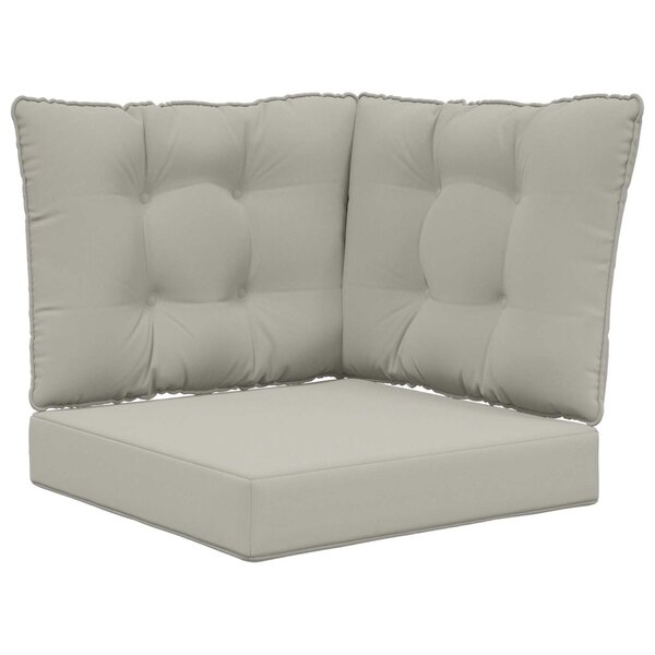 vidaXL Coussin de canapé d'extérieur Polyester Gris 50 5 x 50 5 cm