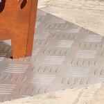 vidaXL Plaques à damier 2 Pièces Argent 80 x 40 cm Aluminium