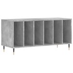 vidaXL Armoire à disques gris béton 100x38x48 cm bois d'ingénierie