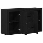 vidaXL Buffet Chêne noir 120 x 36 x 69 cm Bois d'ingénierie