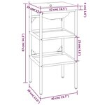 vidaXL Cadre de lavabo de salle de bain vasque à encastrer Blanc Fer