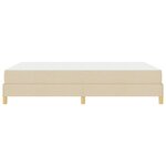vidaXL Lit à ressorts avec matelas Crème 140 x 200 cm tissu