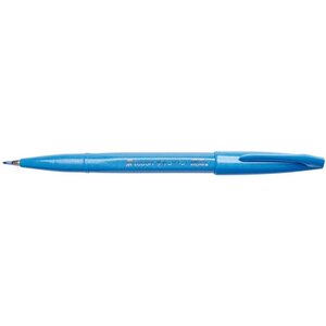 Feutre pinceau Brush Sign Pen Bleu Ciel x 10 PENTEL