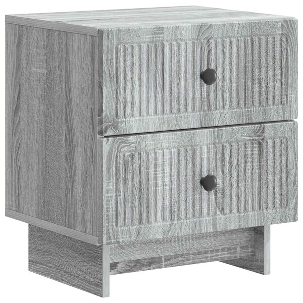 vidaXL Cabinet de chevet avec tiroir Sonoma gris 43 x 34 5 x 47 5 cm