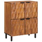 vidaXL Buffet avec stockage Finition Acacia Brun 60 x 33 x 75 cm