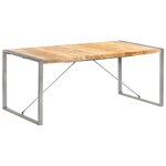 vidaXL Table à manger 180x90x75 cm bois de manguier massif brut