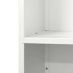 vidaXL Portant de bois chauffage blanc 40x30x75 cm