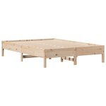 vidaXL Cadre de lit sans matelas 135x190 cm bois de pin massif