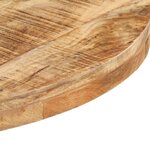 vidaXL Table de bistro Ronde Ø70x75 cm Bois de manguier brut