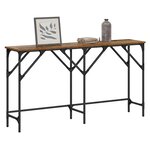 vidaXL Table console Bois Ancien 140 x 29 x 75 cm Bois d'ingénierie