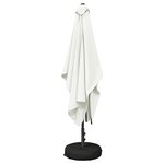 vidaXL Parasol de jardin 200 x 300 cm Polyester Rectangulaire Crème