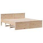 vidaXL Lit bibliothèque sans matelas 180x200 cm bois massif de pin
