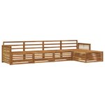 vidaXL Ensemble de canapés d'extérieur 5 Pièces Naturel