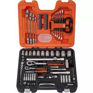 Bahco jeu de douilles 1/4 po et 1/2 po 92 pièces s910