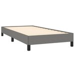 vidaXL Cadre de lit sans matelas gris foncé 90x200 cm tissu