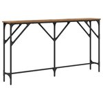 vidaXL Table de Console Bois Vieilli 140x23x75 cm Bois Contreplaqué