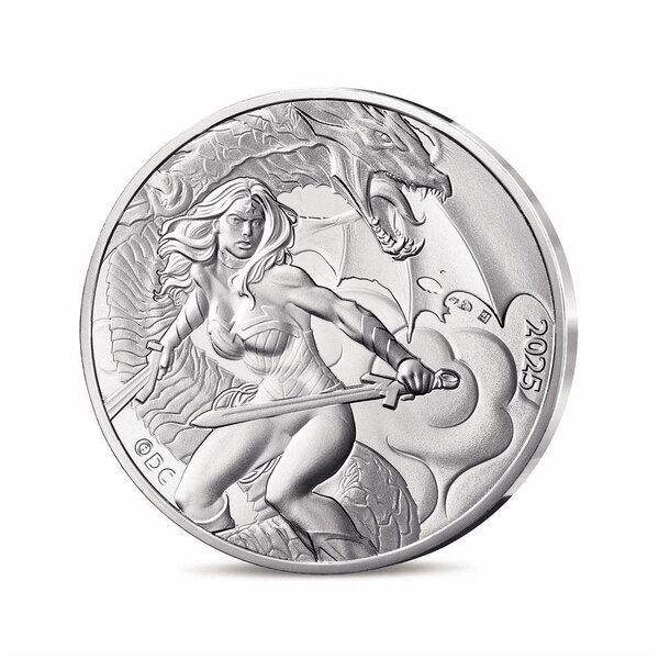 DC COMICS Monnaie de 10€ Argent WONDER WOMAN LA GUERRIÈRE  E